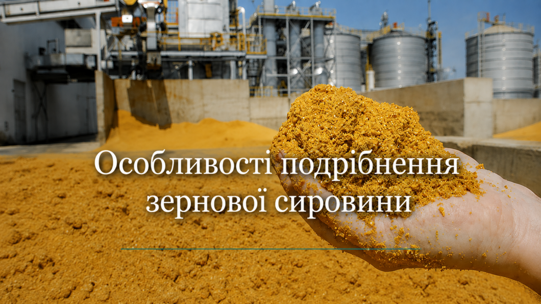 Особливості подрібнення зернової сировини